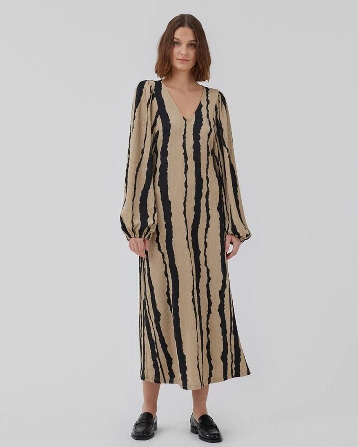 MODSTRÖM Modström Dames Jurken Harlandmd Print Dress Beige - Foto 5