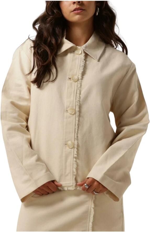 Modström Ingrid Summer Sand Jas Oversized Boxy Beige Dames - Foto 7