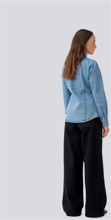 Modström regular waist wide leg jeans black denim - Foto 4