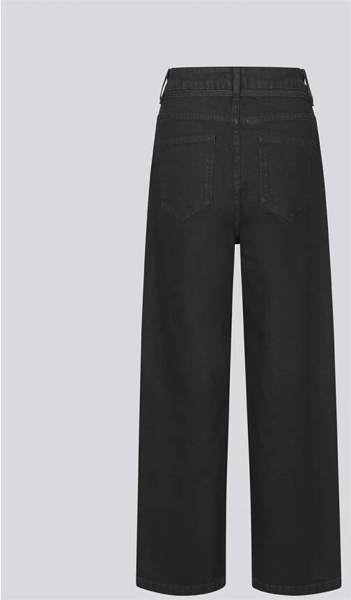Modström regular waist wide leg jeans black denim - Foto 2