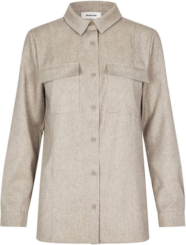 MODSTRÖM Modström Dames Blouses Kalemmd Shirt Beige - Foto 4