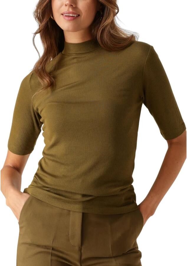 MODSTRÖM Modström Dames Tops & T-shirts Krown T-shirt Olijf - Foto 3