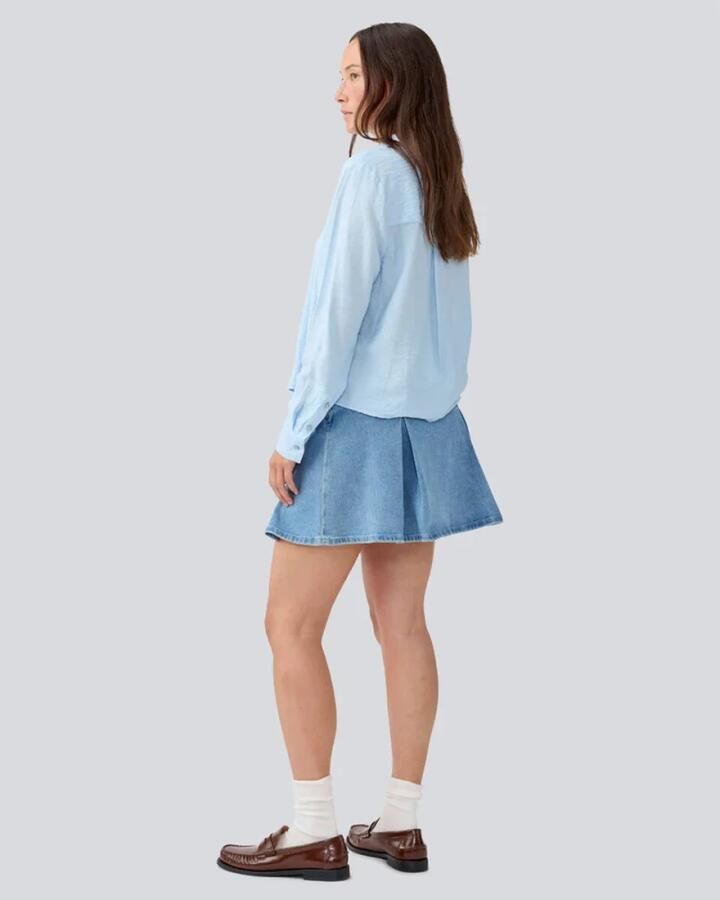 MODSTRÖM Modström Dames Blouses Hudgesmd Shirt Lichtblauw - Foto 6