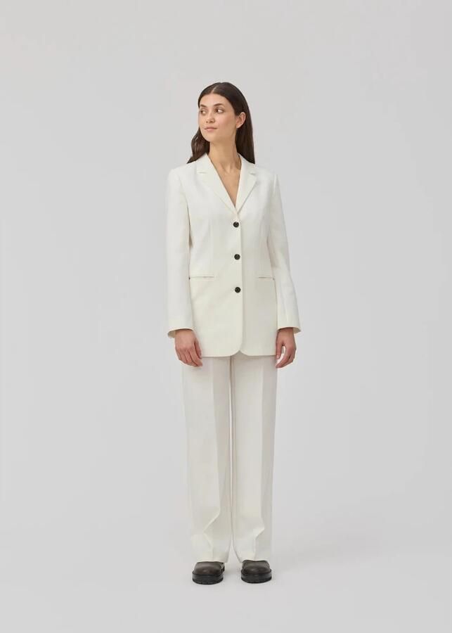 Modström Witte Slim Fit Blazer voor Feestelijke Gelegenheden White Dames - Foto 5