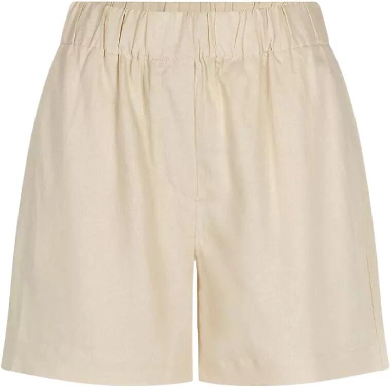 Modström Zomer Zand Linnen Look Shorts Beige Dames