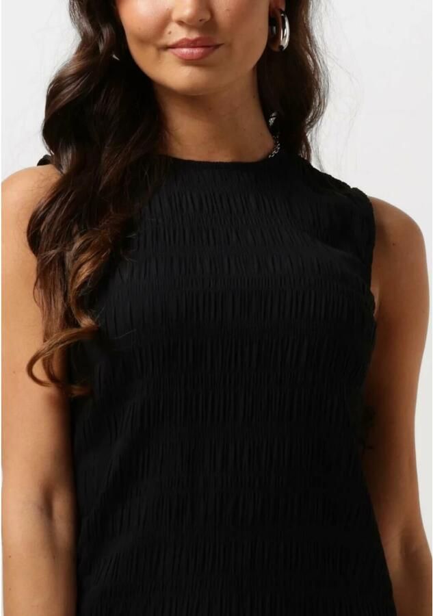 Modström Zwarte Gestructureerde Zomerjurk Hamson Black Dames - Foto 3