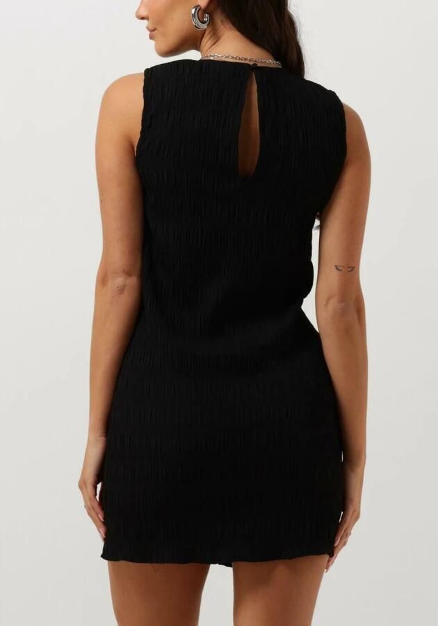 Modström Zwarte Gestructureerde Zomerjurk Hamson Black Dames - Foto 4