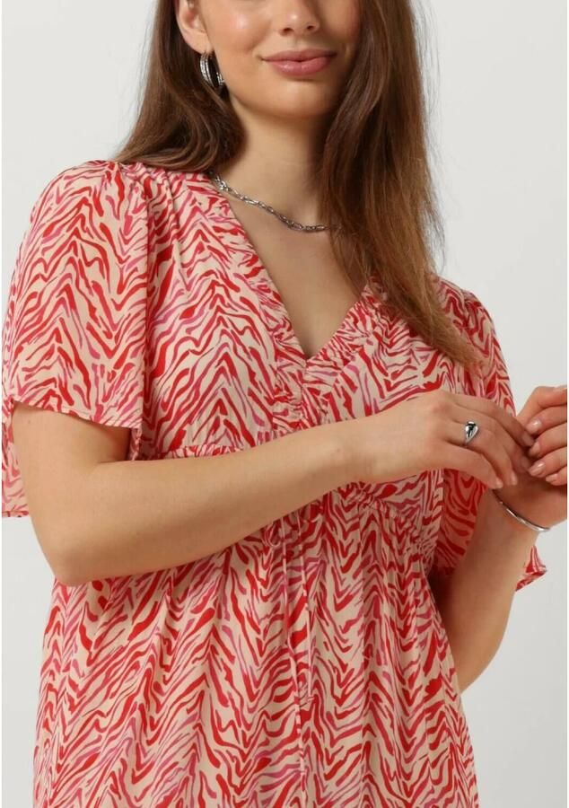 Moliin Agnes Midi Jurk in Roze Multicolor Dames
