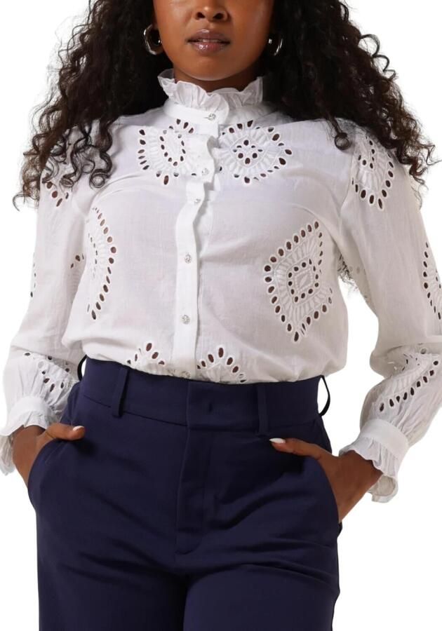 Moliin Elegante Witte Blouse Roberta White Dames - Foto 7