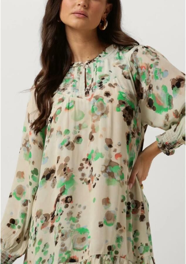 Moliin Sienna Mini Jurk Beige Multicolor Dames