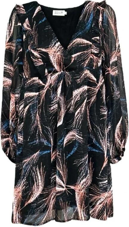 Molly Bracken Abstract Print Puff Mouw Mini Jurk Multicolor Dames - Foto 3