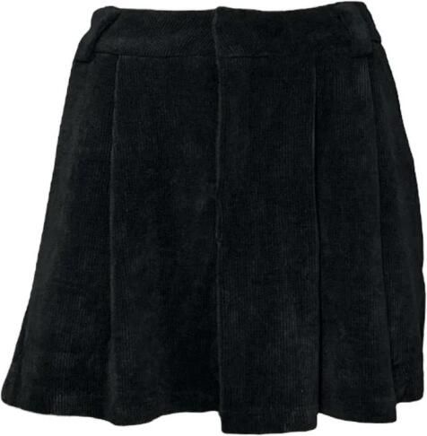 Molly Bracken Fluwelen Geplooide Minirok Black Dames - Foto 3