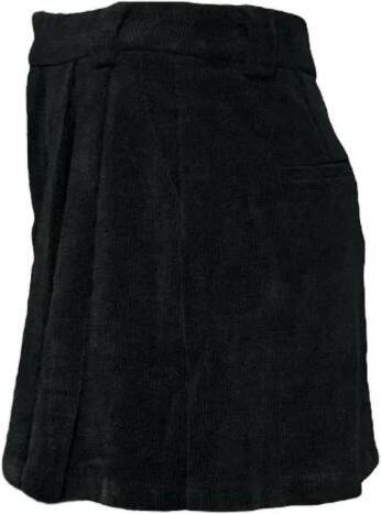 Molly Bracken Fluwelen Geplooide Minirok Black Dames - Foto 2