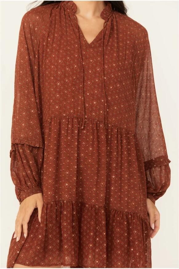 Molly Bracken Gerende Uitgesneden Jurk Bruin Brown Dames - Foto 2