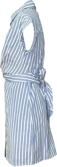 Molly Bracken Gestreepte Viscose Jurk met Strass Blue Dames - Foto 2