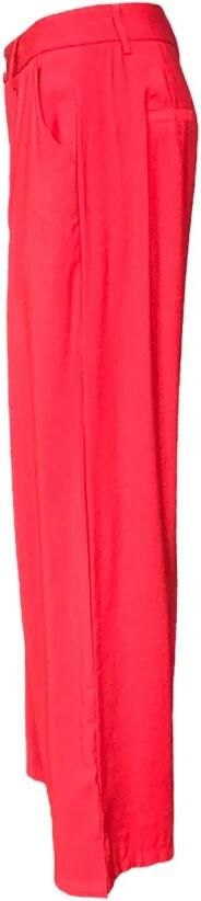 Molly Bracken Hoge taille katoenen broek rechte pijp Red Dames - Foto 3
