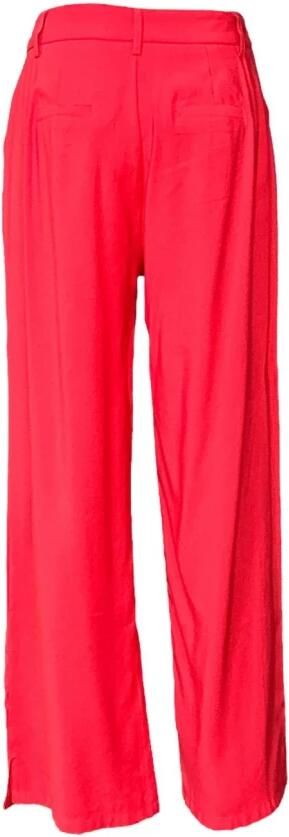 Molly Bracken Hoge taille katoenen broek rechte pijp Red Dames - Foto 2