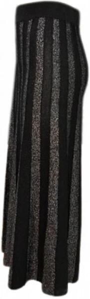 Molly Bracken Hoge taille lurex jersey rok Black Dames - Foto 2