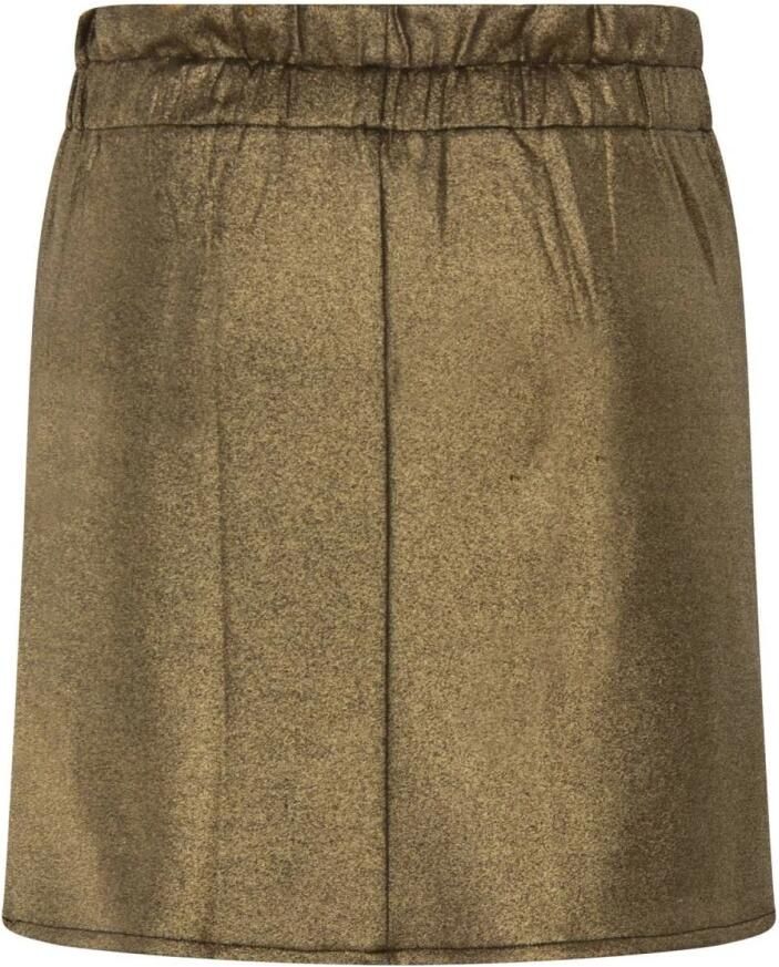 Molly Bracken Korte rechte lurex rok Gouden tinten Yellow Dames