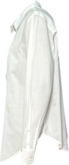 Molly Bracken Lange mouwen katoenen overhemd met strass-inzetstukken White Dames - Foto 3