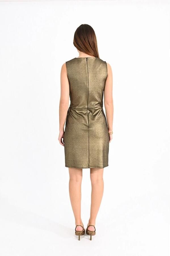 Molly Bracken Mouwloze Lurex Jurk Green Dames - Foto 4