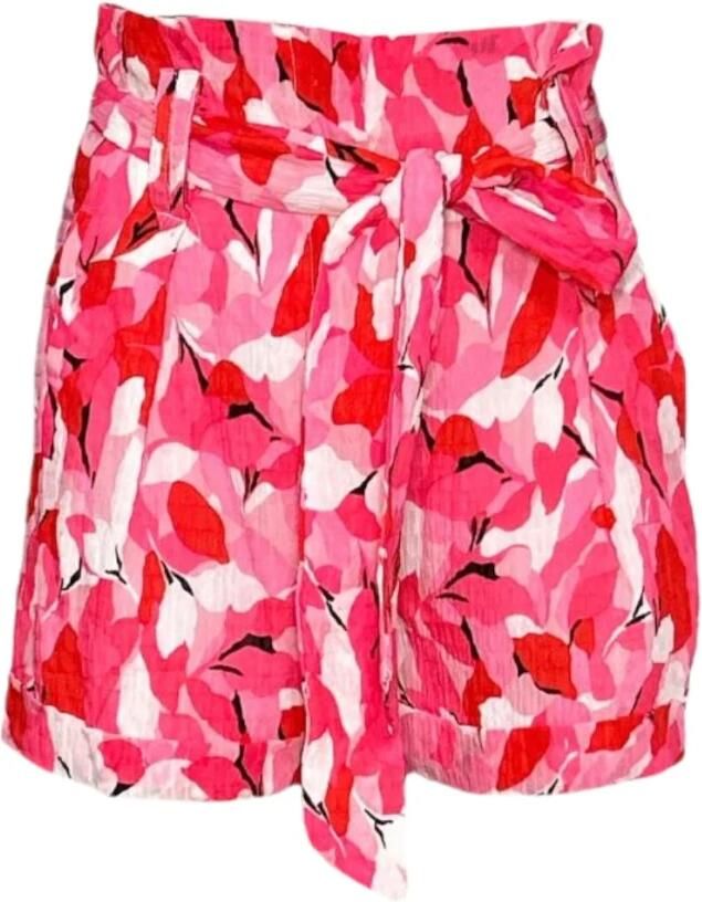 Molly Bracken Polyester Shorts met bijpassende riem Red Dames - Foto 5