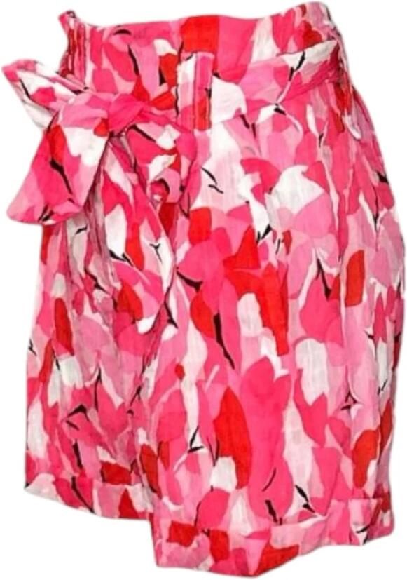 Molly Bracken Polyester Shorts met bijpassende riem Red Dames - Foto 3