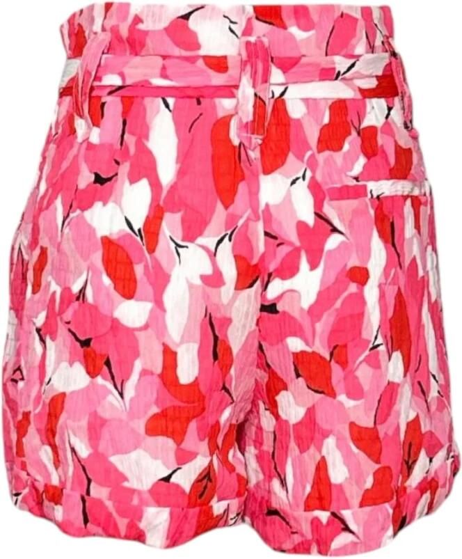 Molly Bracken Polyester Shorts met bijpassende riem Red Dames - Foto 2