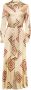 Momoni Maxi -jurken Beige Dames - Thumbnail 3