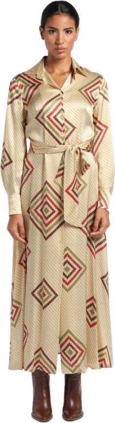 Momoni Maxi -jurken Beige Dames