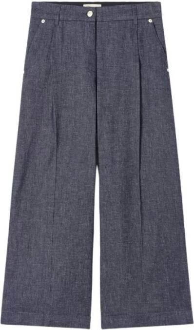 Momoni Trousers Blauw Dames