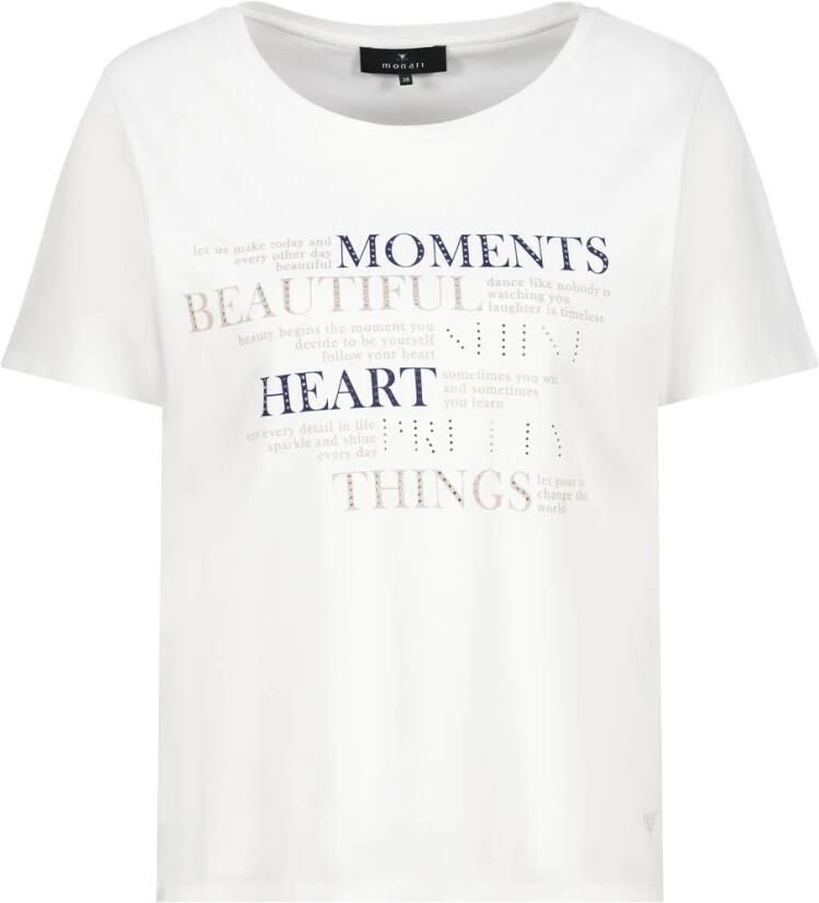 Monari Casual T-shirt Beige Dames