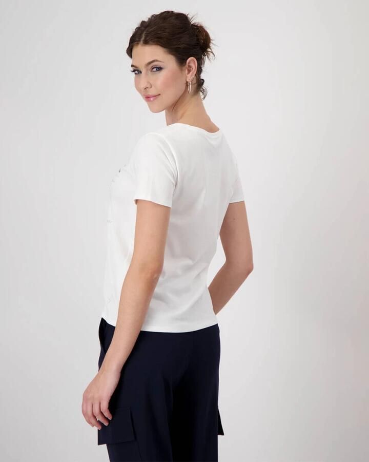 Monari Casual T-shirt Beige Dames - Foto 4