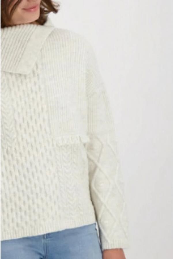 Monari Coltrui Pullover Pullunder White Dames