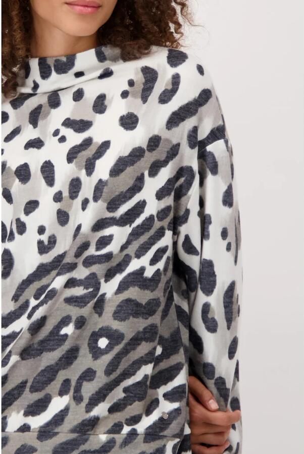 Monari Zachte Luipaardprint Pullover Multicolor Dames - Foto 2