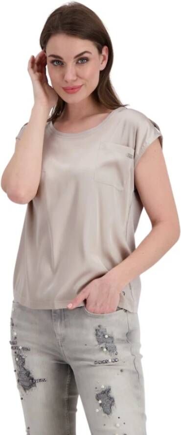 Monari T-Shirts Beige Dames