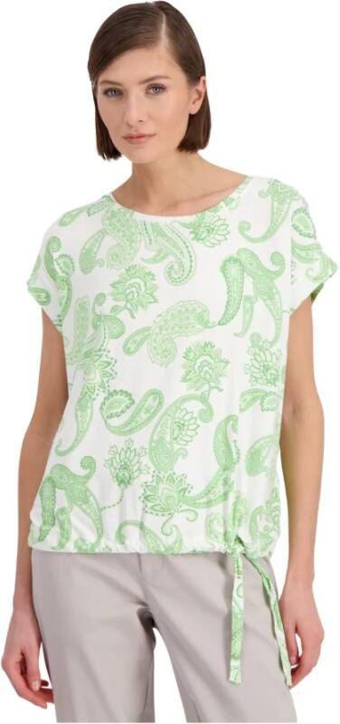 Monari Shirt met ronde hals met paisleyprint