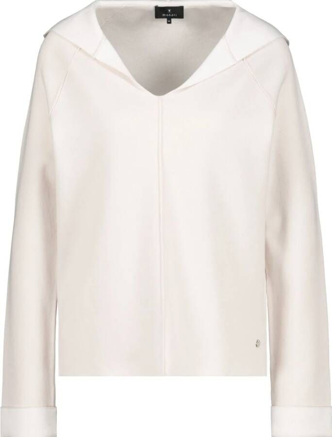 Monari V-neck Knitwear Beige Dames