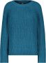 Monari Zachte Chenille Pullover met Elegant Design Blauw Dames - Thumbnail 1
