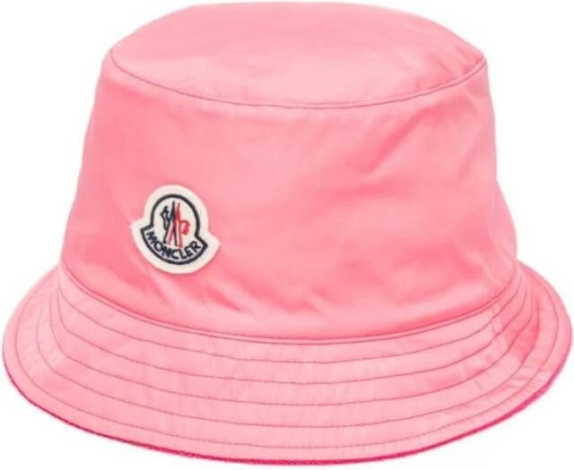 Moncler 3B000-30 596Ls Cappelli Stijlvolle winter bucket hoed Roze Dames