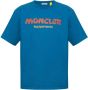 Moncler Blauwe Katoenen T-shirts en Polos Blue Heren - Thumbnail 1
