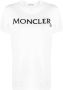Moncler Beige Logo-Print T-Shirt Ss23 White Dames - Thumbnail 1