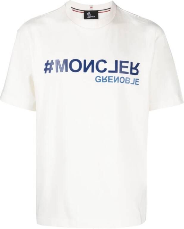 Moncler Beige T-Shirt voor Heren Beige Heren