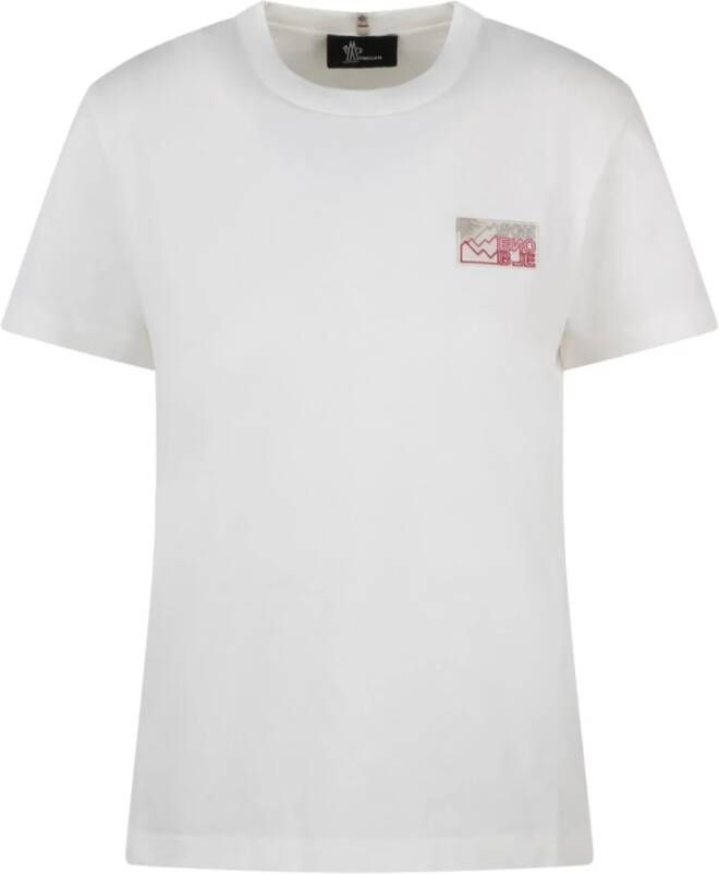 Moncler Berglogo T-shirt White Dames