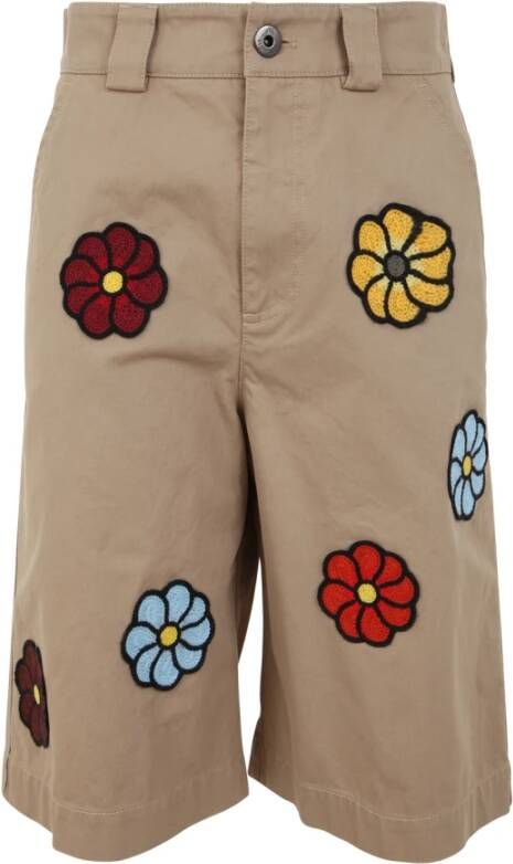 Moncler Bruine Shorts voor Heren Bruin Dames