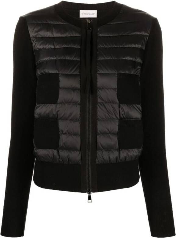 Moncler Padded Cardigan Zwart Dames