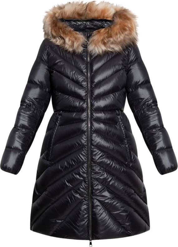 Moncler Chandre gewatteerde jas Zwart Dames