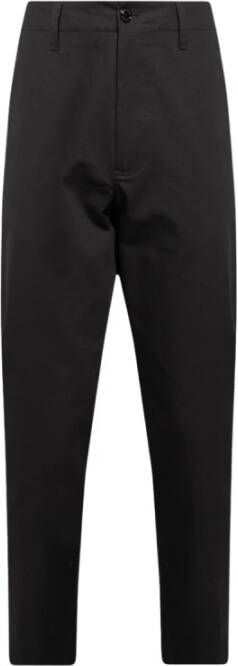 Moncler Chino broek met rechte pasvorm Black Heren
