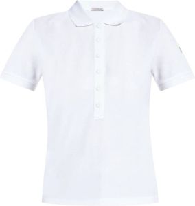 Moncler Cotton polo shirt Wit Dames