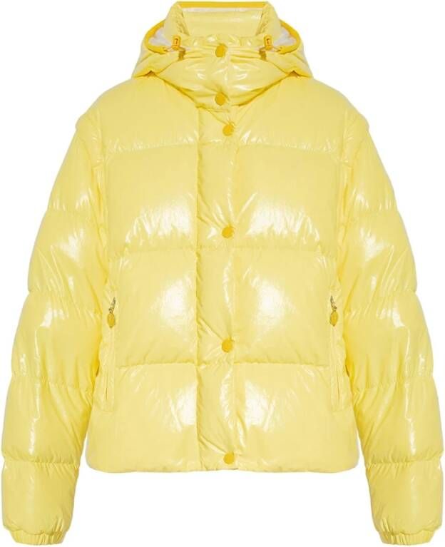Moncler Montant Hooded Jacket Yellow Dames